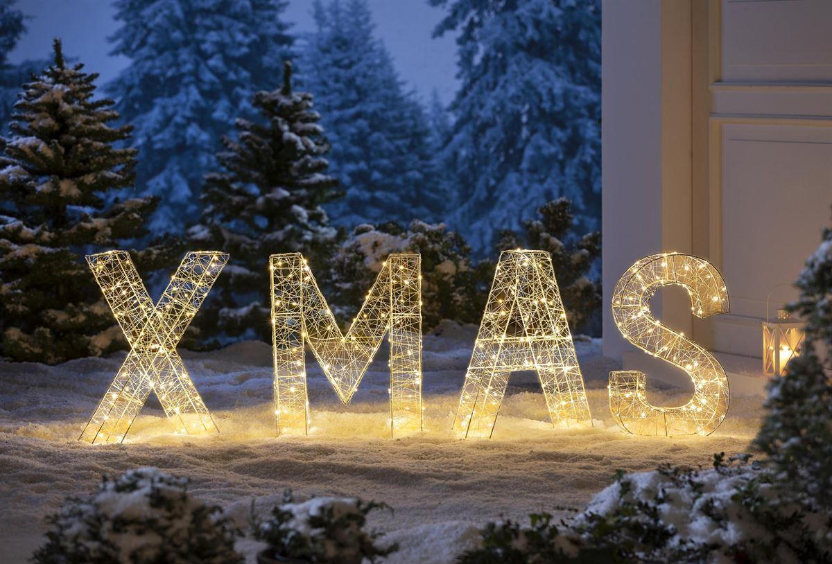 LED-Deko XMAS, 4-teilig