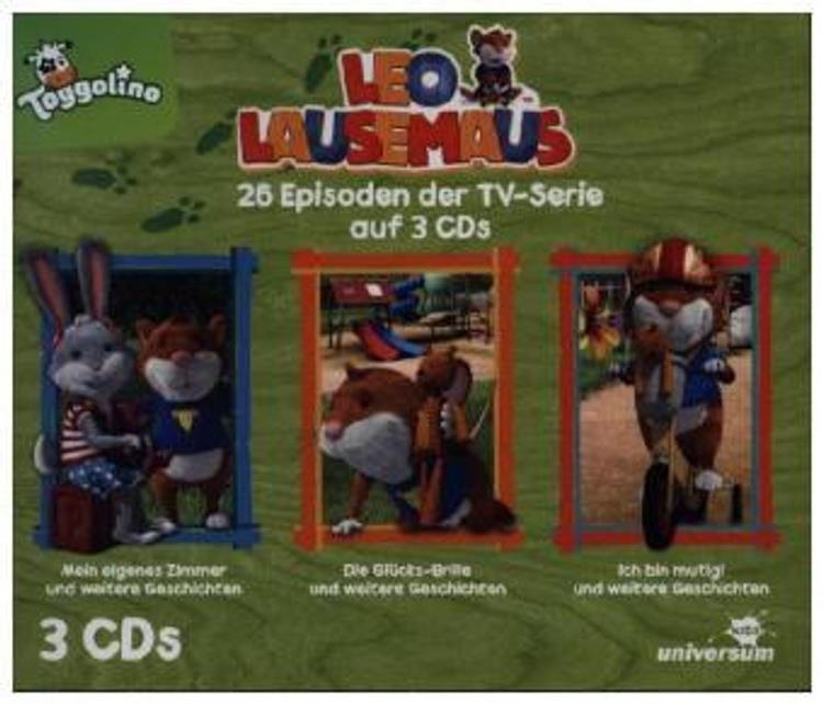 "Leo Lausemaus Hörspielbox, 3 Audio-CD"
