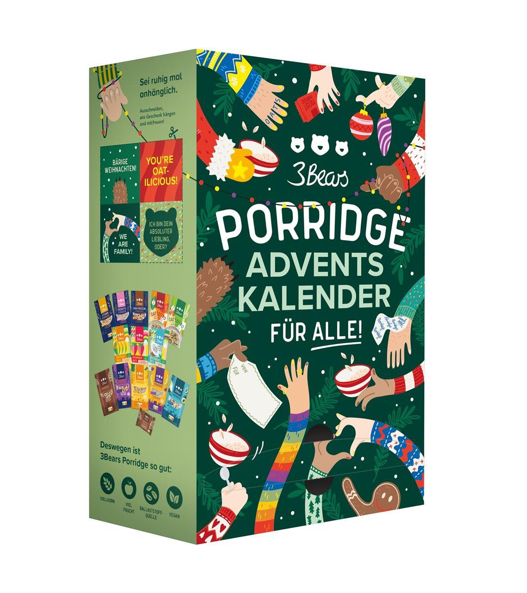 Porridge Adventskalender von 3Bears 