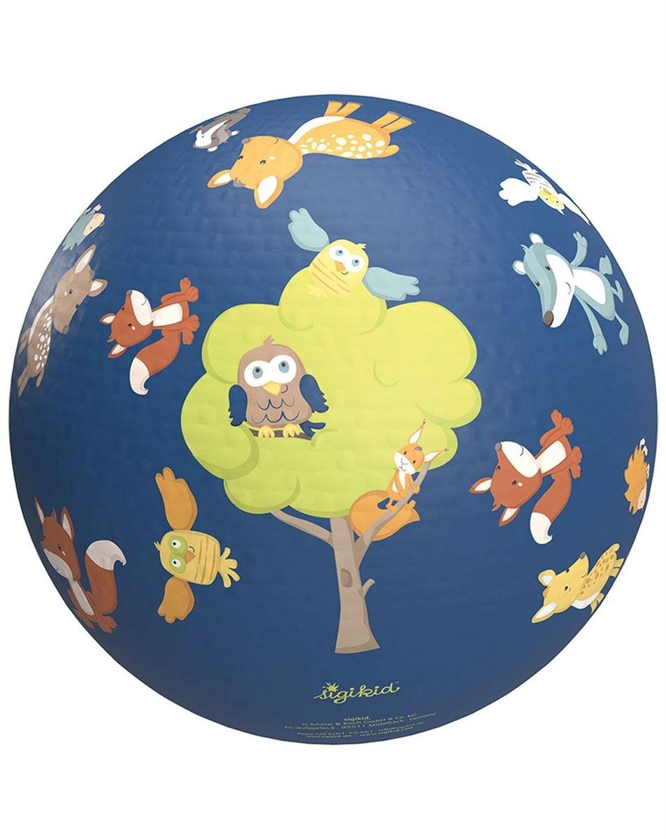 Gummiball WORLD (13 cm) in dunkelblau