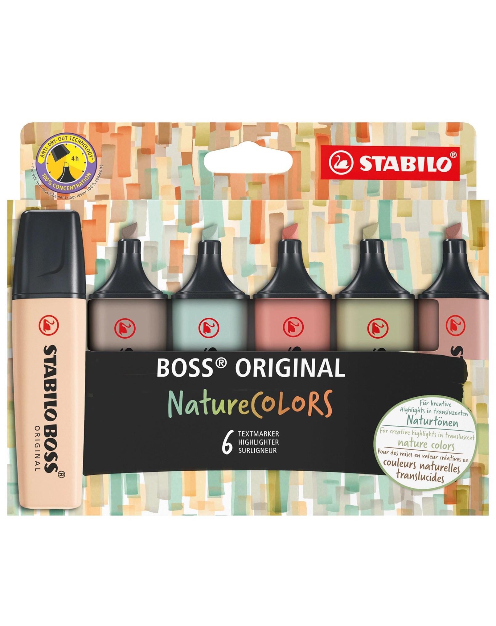 Textmarker STABILO® BOSS ORIGINAL NatureCOLORS 6er-Pack