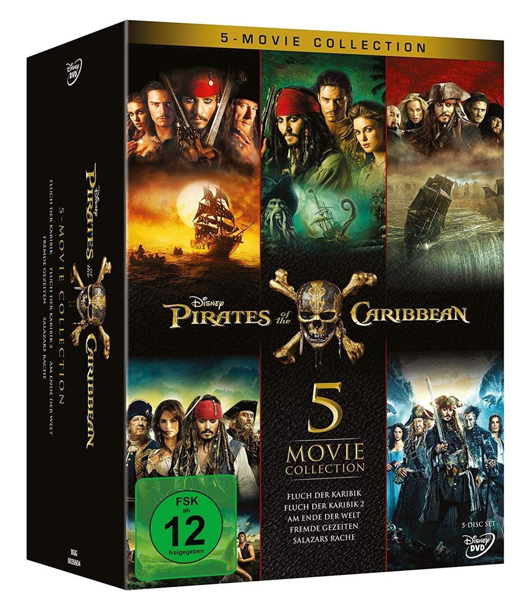 Pirates of the Caribbean 5 Movie Collection (DVD)