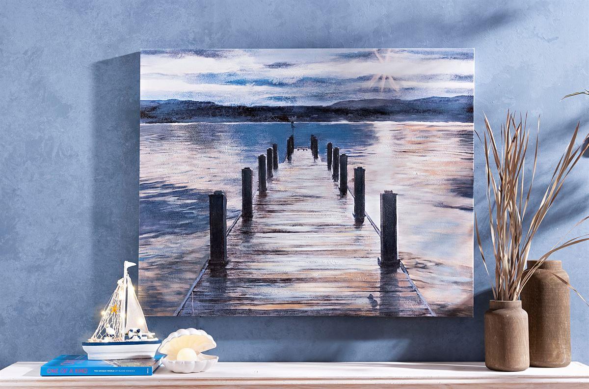 Wandbild "Steg" 100 x 80 cm