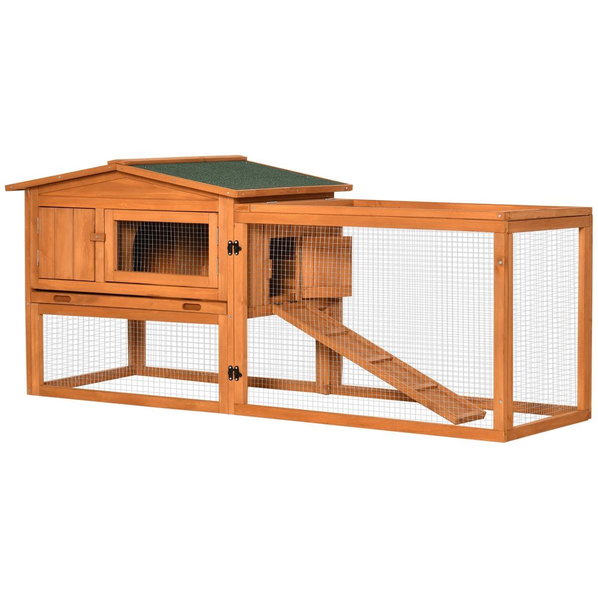 Kleintierstall mit Asphaltdach orange (Farbe: orange)